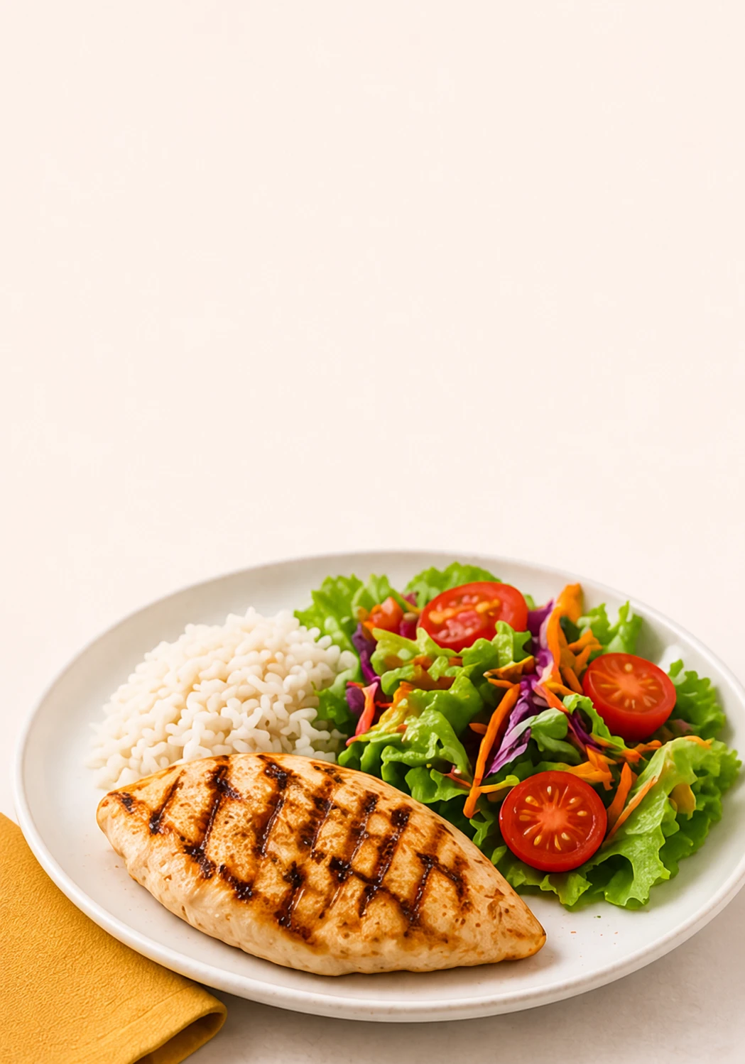 Comida pollo a la plancha